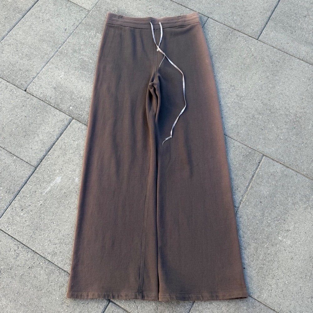 Free People Movement Sun Faded Brown Wide Leg High Rise Sweatpants Lounge